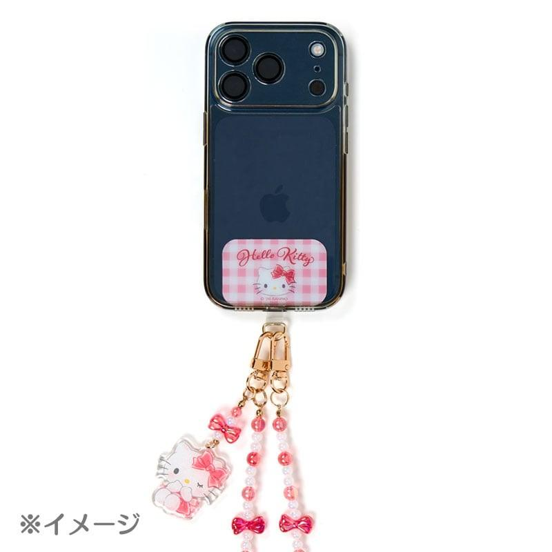 Sanrio｜Bead Ribbon Charm Phone Shoulder Strap｜5.5×3.5cm approx.