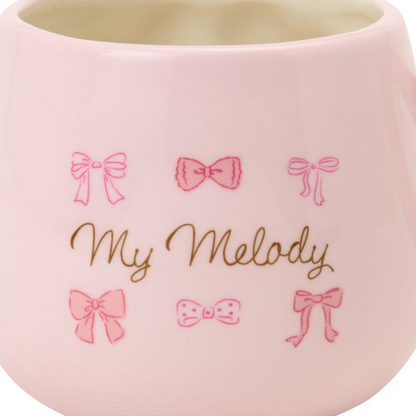 Sanrio三丽鸥｜My Melody Birthday 50th Anniversary Princess Ribbon Mug Princess Ribbon Tote Bag 美乐蒂50周年生日粉桃甜心系列浮雕马克杯/水杯/正反面都可爱｜约300ml