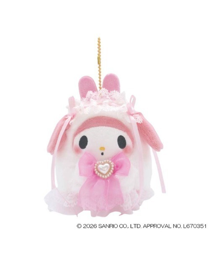 Sanrio｜Lolita Ghost Mascot Holder /Plush Keychain｜W7 x H11cm approx