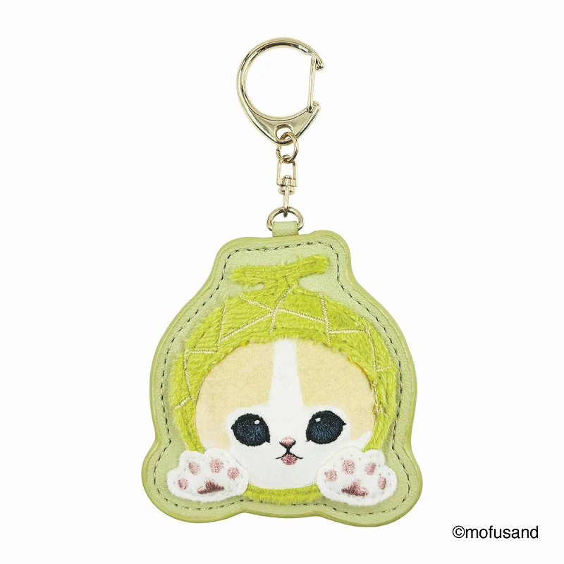 Mofusand｜Fluffy and Fuzzy Patch Keychain/Keyring｜84×103×10mm approx.