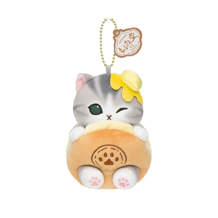 Mofusand｜sweets cat Mascot Holder /Plush Keychain｜H155×W140×D100mm approx.