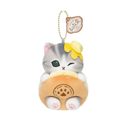 Mofusand｜sweets cat Mascot Holder /Plush Keychain｜H155×W140×D100mm approx.