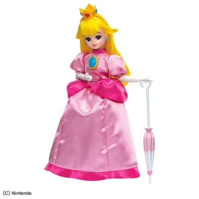 Licca｜Super Mario Licca-chan Princess Peach Doll｜W125×H265×D42mm approx.