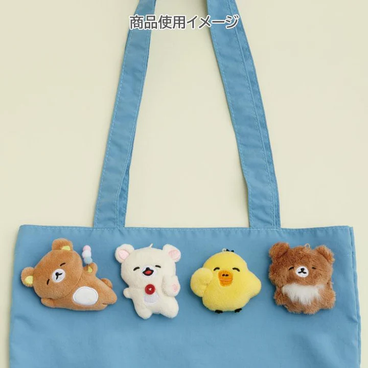 Rilakkuma｜Yuruyuru Pokapoka Warm and Cozy Mascot Holder /Plush Keychain｜70×70×30mm approx.
