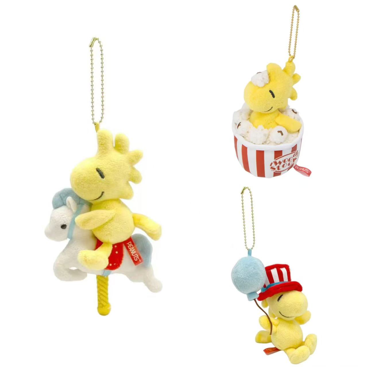 Snoopy｜Peanuts Amusement Park Series Woodstock Mascot Holder /Plush Keychain｜H13 approx.