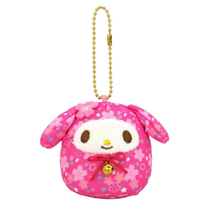 Sanrio｜Daruma Japanese New Year Sakura Mascot Holder /Plush Keychain｜ 65×70×50mm approx.