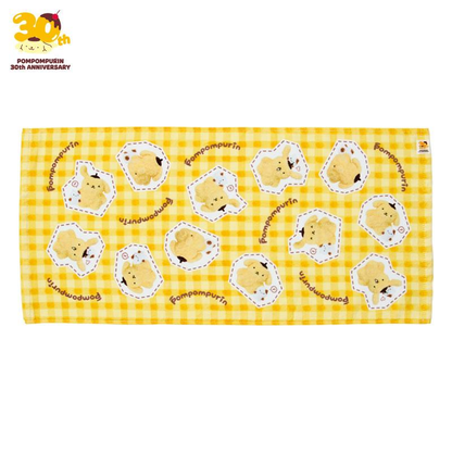 Sanrio｜Pompompurin 3Oth ANNIVERSARY Ano Koro no Pompompurin Face Towel｜W72 x D0.3 x H34cm approx.