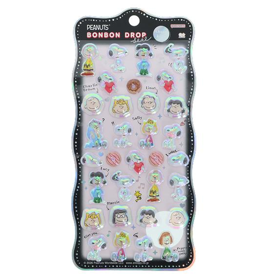Snoopy｜Peanuts Bonbon Drop Seal 3D Sticker｜95×200×7mm approx.
