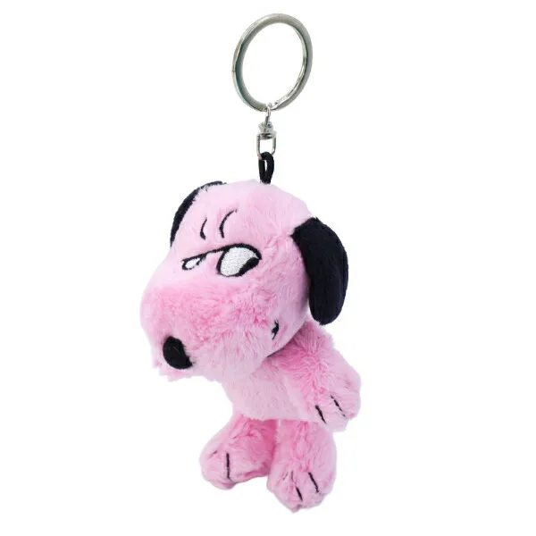 Snoopy｜Peanuts I LIKE COLORFUL COLLECTION Fluffy Mascot Holder /Plush Keychain｜12cm x 7cm x 7cm approx.