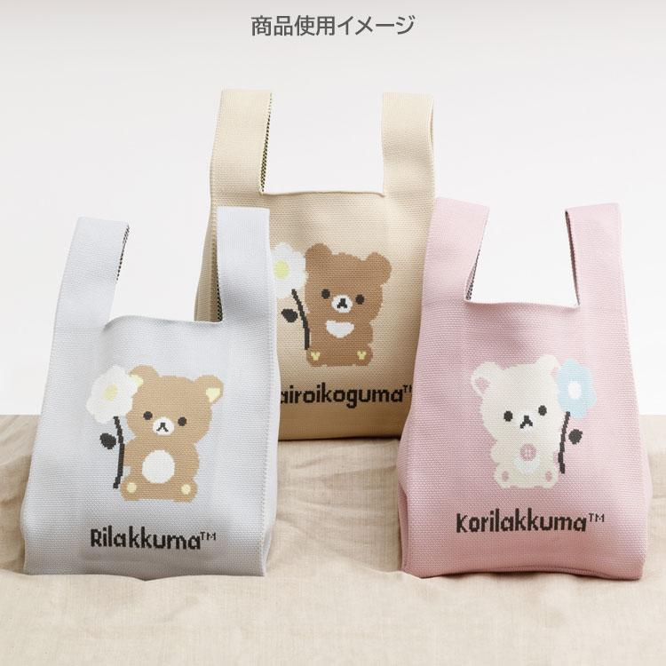 Rilakkuma｜Basic Rilakkuma Flower Jacquard Woven Mini Tote Bag｜360×200mm approx.