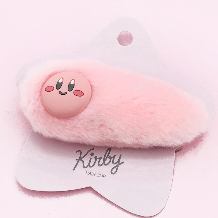 Kirby｜ Fluffy Hair Clip｜W80 x H40mm approx.