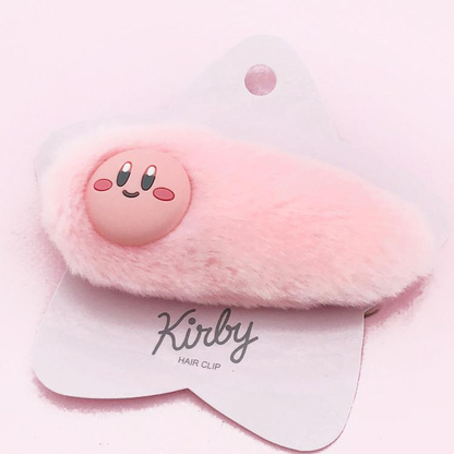 Kirby｜ Fluffy Hair Clip｜W80 x H40mm approx.