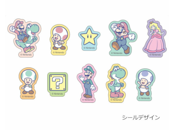 Nintendo｜Super Mario Brothers Boxed Masking Stickers｜ 30×30mm approx.