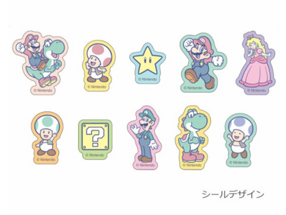 Nintendo｜Super Mario Brothers Boxed Masking Stickers｜ 30×30mm approx.