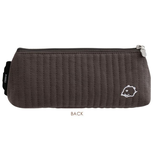 Rilakkuma｜San-x Basic Rilakkuma Monochrome Quilted Embroidery Plush Pen Pouch｜90×210×60mm approx.
