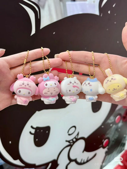 【limit 2】Sanrio｜Chiikawa X Sanrio Characters chibittomo Keychain mystery bag/blind box/All 10 types｜1pcs
