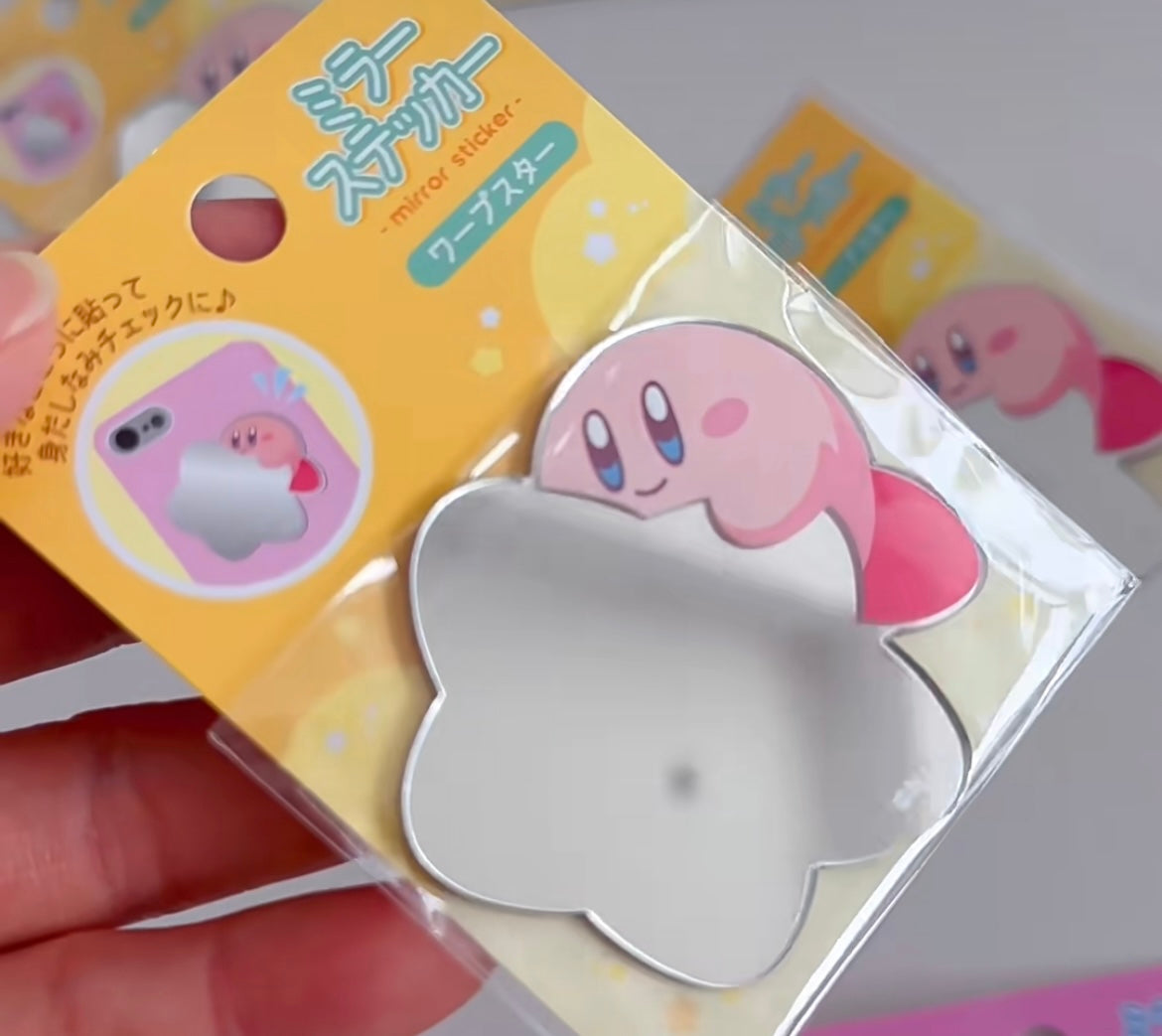 Kirby星之卡比｜Kirby Acrylic Mirror Sticker 超可爱镜子贴纸/1枚｜约H60×W60×D2mm