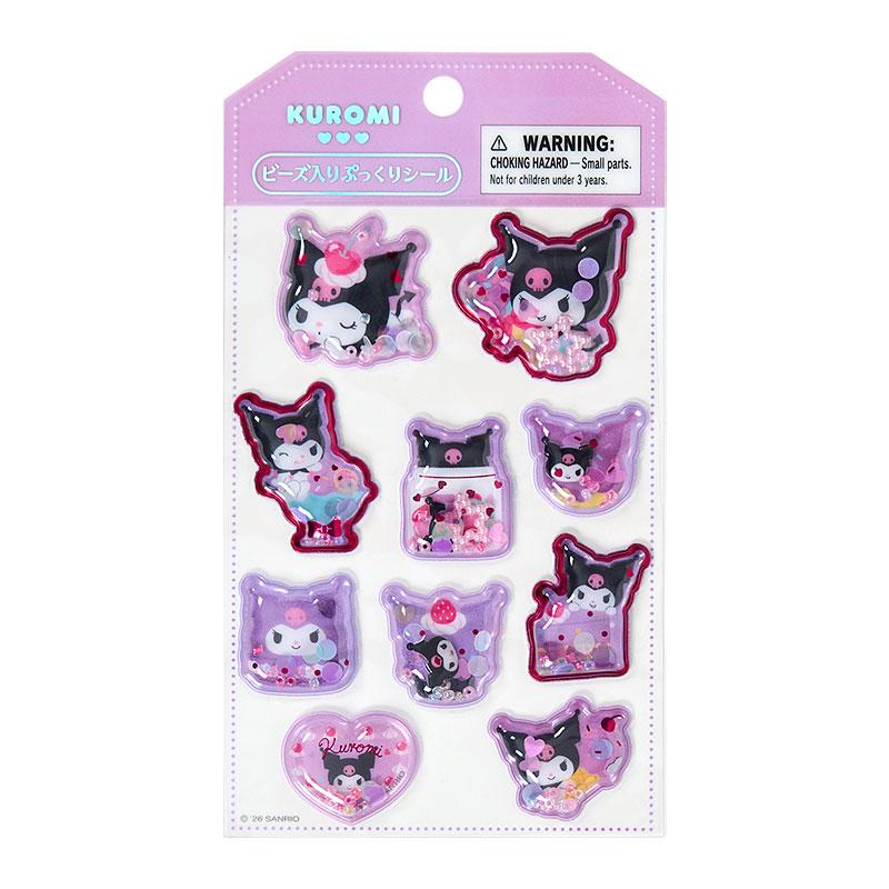 Sanrio｜Beaded Puffy Stickers｜9.5cm x 0.7cm x 16cm approx.