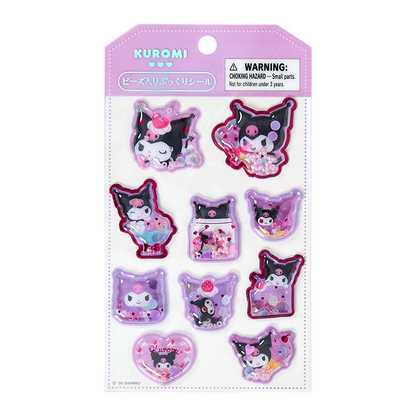 Sanrio｜Beaded Puffy Stickers｜9.5cm x 0.7cm x 16cm approx.