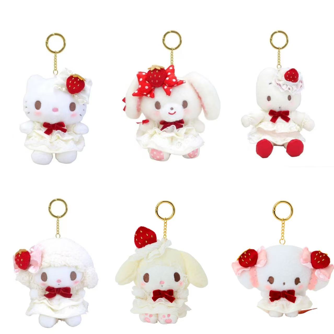 Sanrio｜Sweet Cakes Collection Mascot Holder /Plush Keychain｜15×6.5×11cm approx.