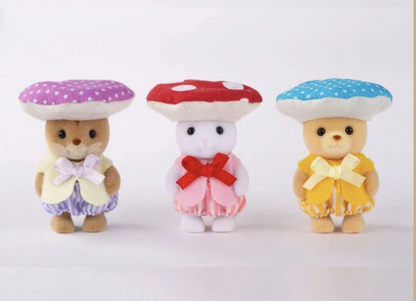 【limit 1】SylvanianFamilies｜Calico Critters Baby Trio-Mushroom Fairy