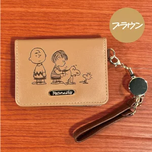 Snoopy史努比｜可伸缩皮质感零钱包/卡包｜约W108×H70×D10