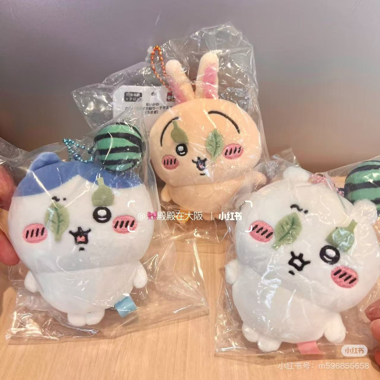 chiikawa｜Is this a watermelon smash? Mascot Holder /Plush Keychain｜H105 x W85 x D50mm approx.
