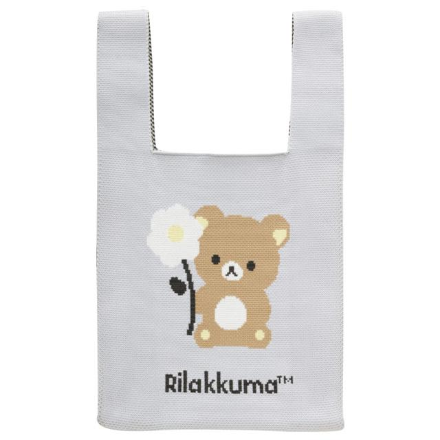 Rilakkuma｜Basic Rilakkuma Flower Jacquard Woven Mini Tote Bag｜360×200mm approx.