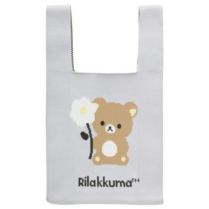 Rilakkuma｜Basic Rilakkuma Flower Jacquard Woven Mini Tote Bag｜360×200mm approx.