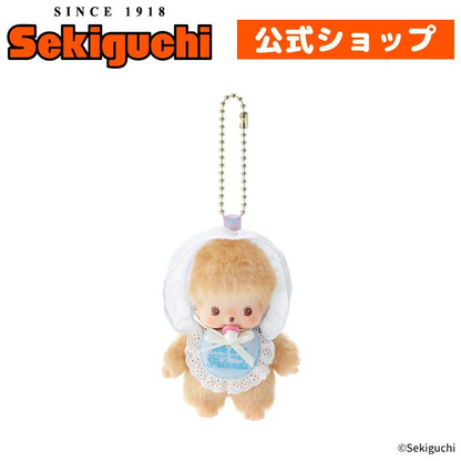 Monchhichi｜Sweet Sugar Bebichhichi Mascot Holder /Plush Keychain｜H14 x W10 x D7cm approx.