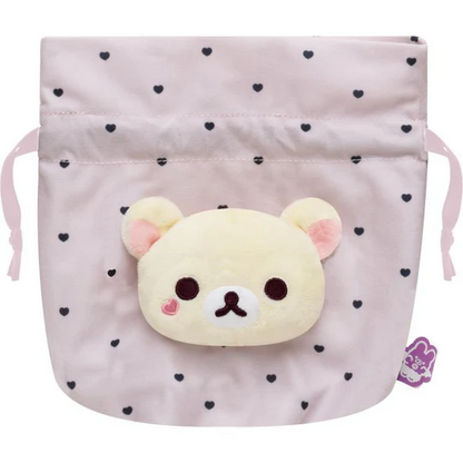 Rilakkuma｜San-X Plush Drawstring Bag - Rilakkuma : Korilakkuma&