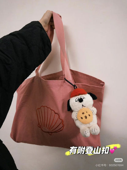 Snoopy｜Eco Shopping Bag &amp; Mascot Plush｜270×480×160mm approx.