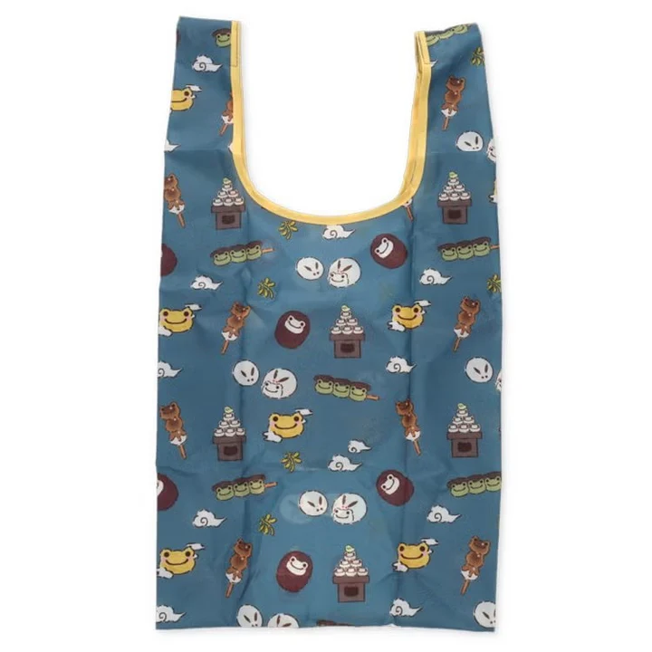 Pickles the Frog｜Tsukimi Eco Shopping Tote Bag｜H61×W32×D17cm approx.
