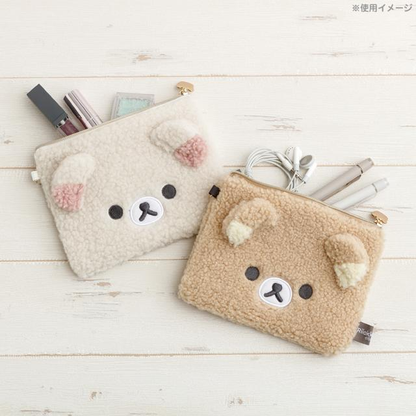 Rilakkuma｜Fluffy Flat Pouch｜120 x 170 x 15mm approx.