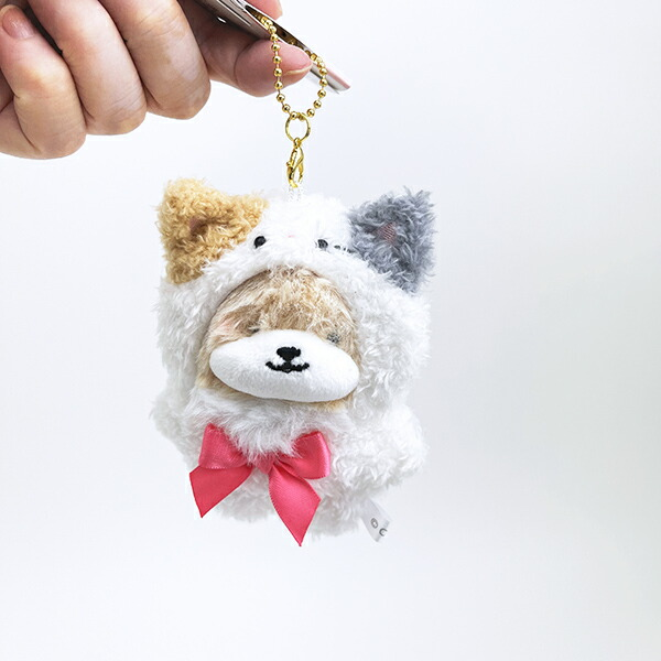 Nico Nui｜Dress-up Mascot Holder /Plush Keychain｜10cm x 6cm x 6.5cm approx.