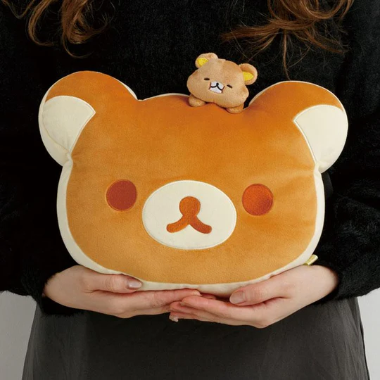 Rilakkuma｜Stay with Me Pancake Super Mochimochi Cushion｜ 230×320×120mm approx.