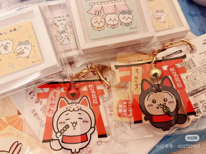 Chiikawa ｜Fushimi Inari Acrylic Keychain/Keyring｜ H60 x W60 x D5mm approx.