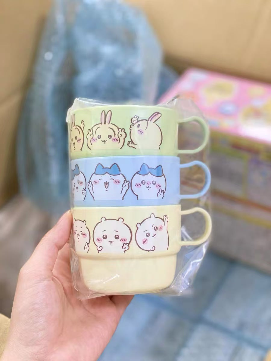 chiikawa｜ Cup Set of 3｜ H62×W103×D80mm approx.