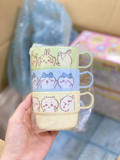 chiikawa｜ Cup Set of 3｜ H62×W103×D80mm approx.