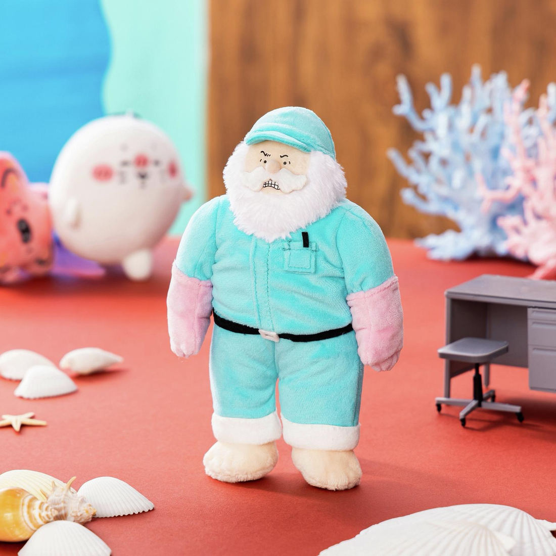Nagano｜Characters Grandpa Mascot Holder /Plush Keychain｜H200×W125×D70mm approx.