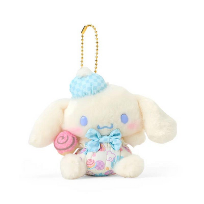 Sanrio三丽鸥｜Mascot Keychain粉彩碎花毛绒玩偶挂件/包挂｜约幅9.5×奥行7×高さ13cm