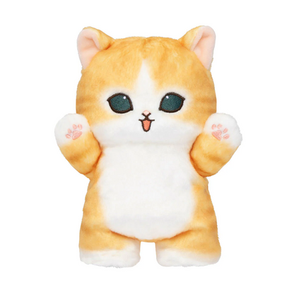 Mofusand｜Workplace Intervention Team Nyan Cat：Orange Brown White Standing Plush Dolls/Plush Toy｜170×120×100mm approx.