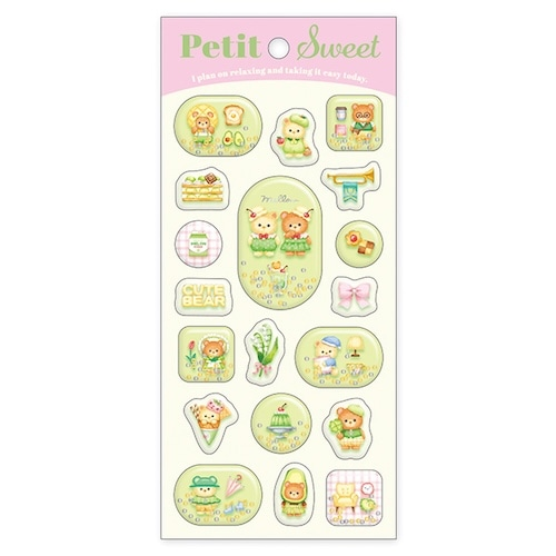 Mindwave｜Petit Sweet Stickers｜W202×H93×D6mm approx.