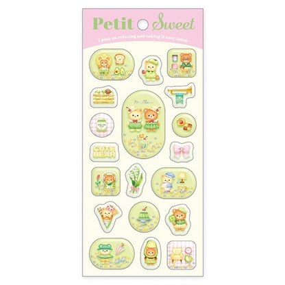 Mindwave｜Petit Sweet Stickers｜W202×H93×D6mm approx.