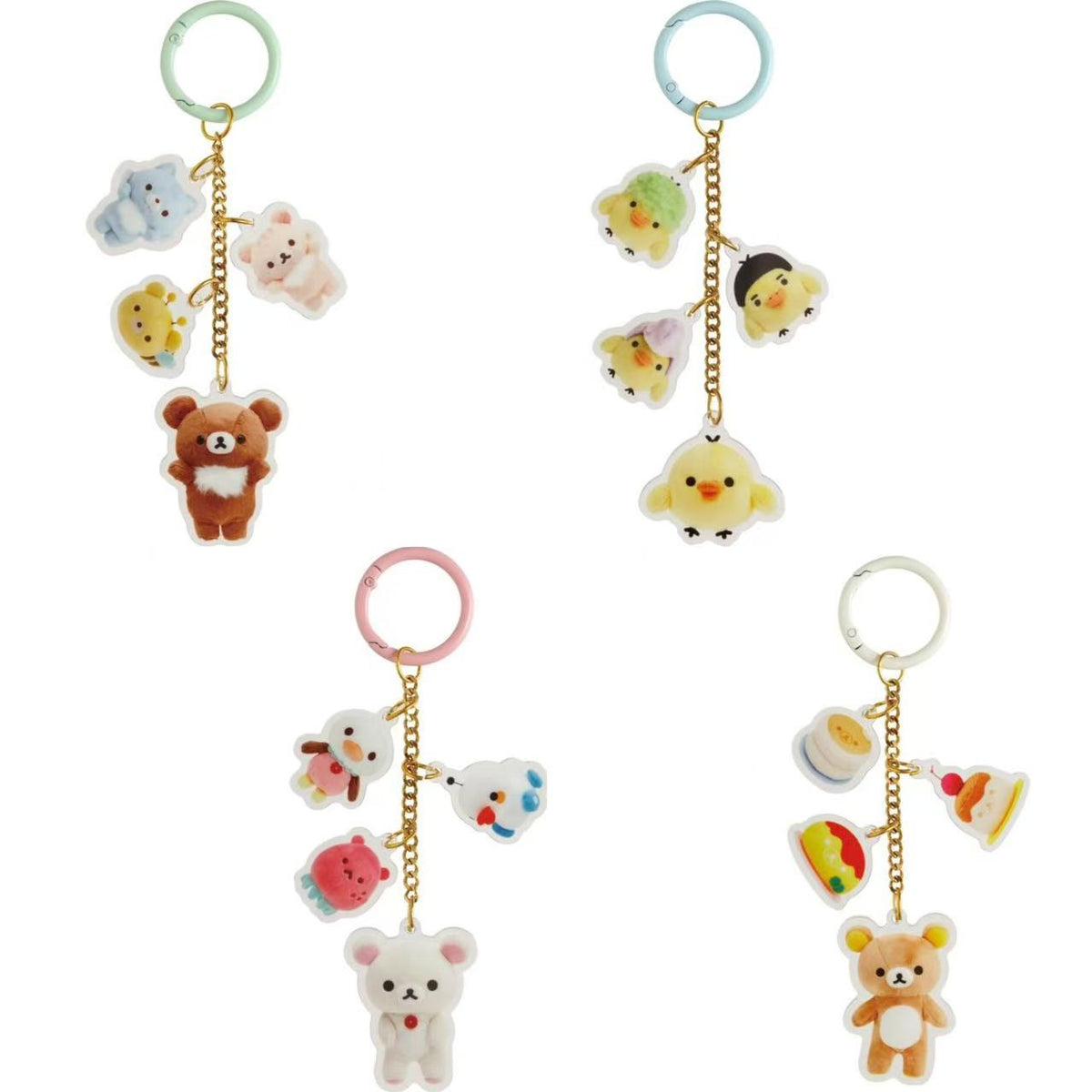 Rilakkuma｜Character Mix Plush Photo Series Keychain/Keyring｜H180 x W70mm approx.
