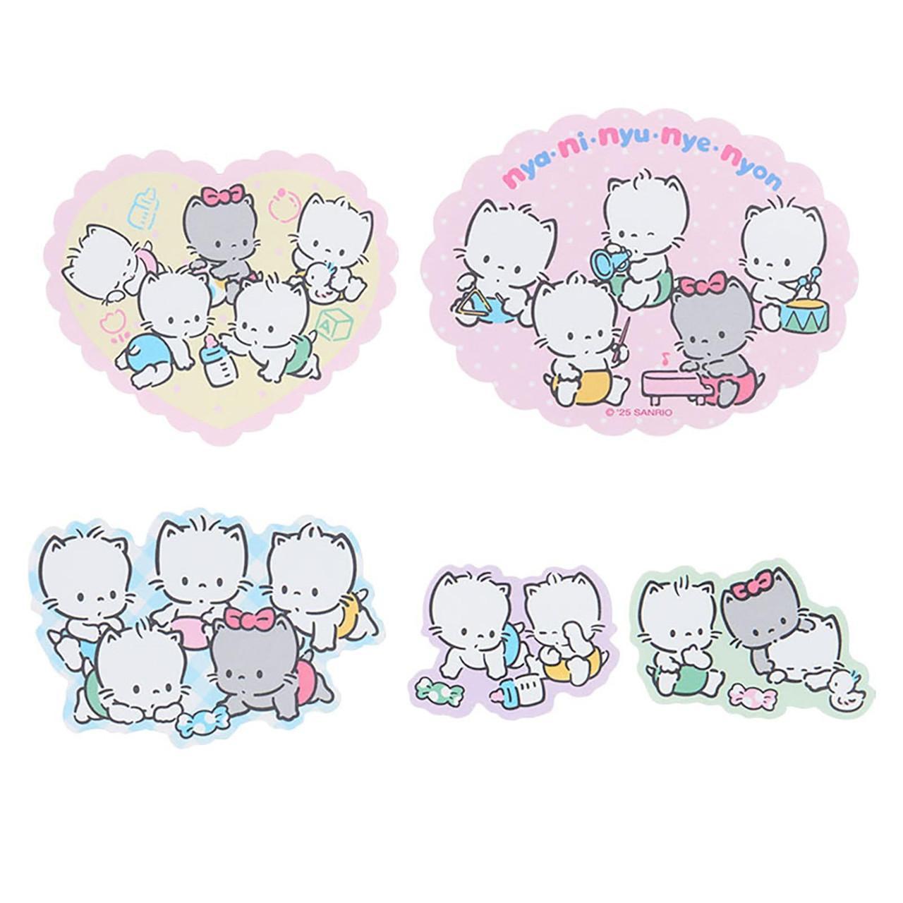 Sanrio｜Cat Club Sticker &amp; Case Set｜10.9 x 8.2 x 1cm approx.