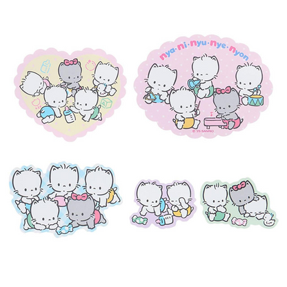 Sanrio｜Cat Club Sticker &amp; Case Set｜10.9 x 8.2 x 1cm approx.