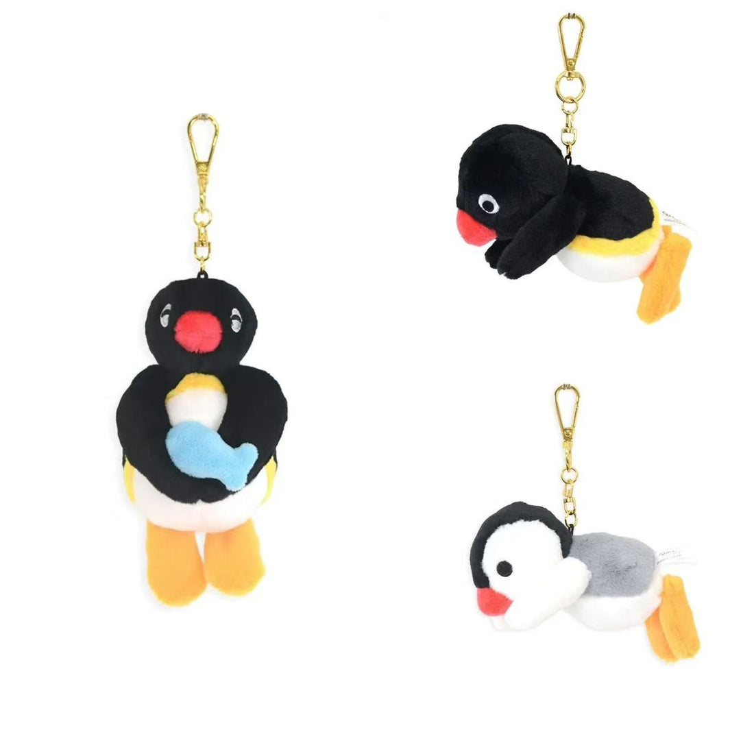 Pingu｜Mascot Holder /Plush Keychain｜7.0 x 13.0 x 5.5 cm approx.