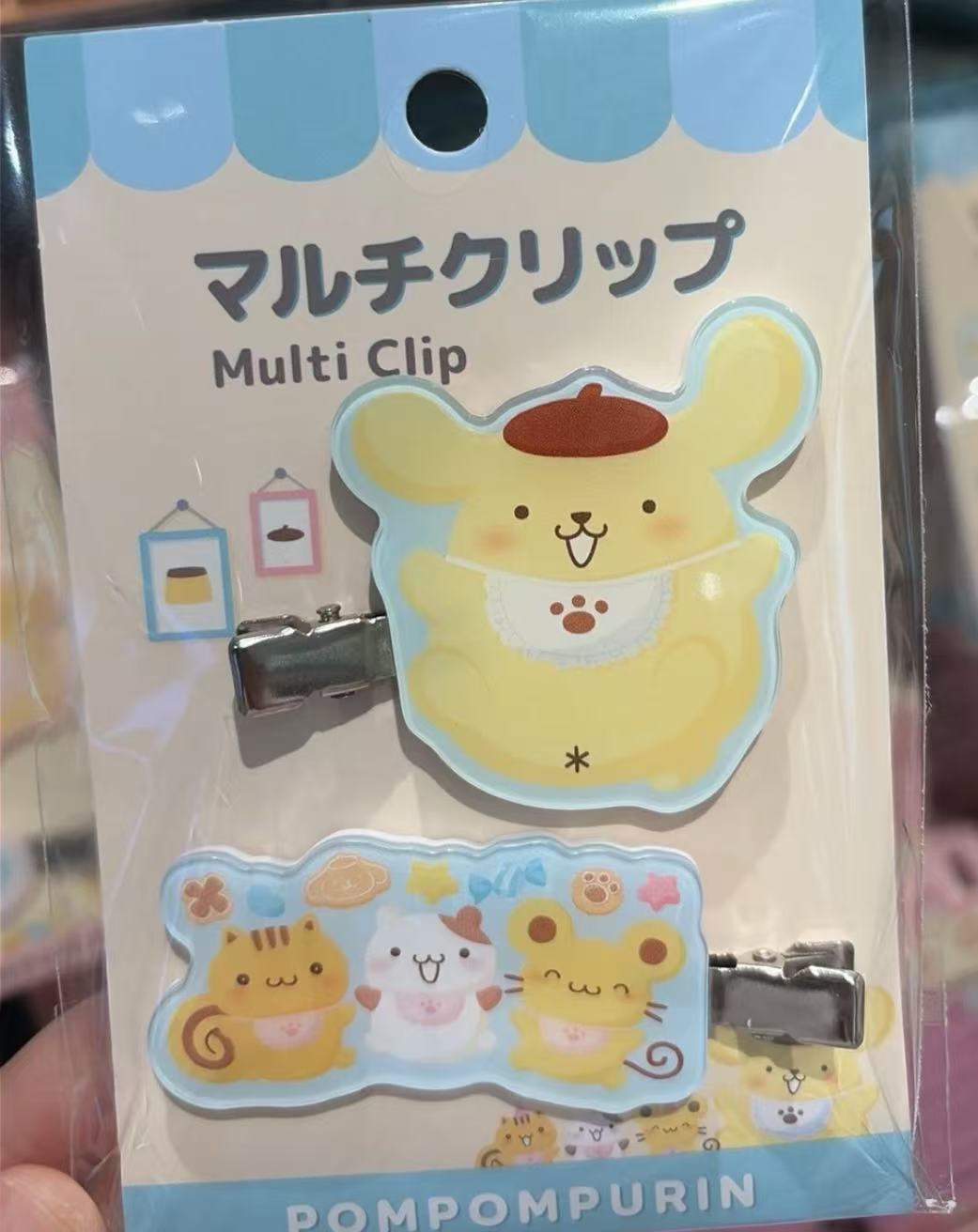Sanrio｜Pompompurin 30th Anniversary POP UP Sweets Party Hair clip Set