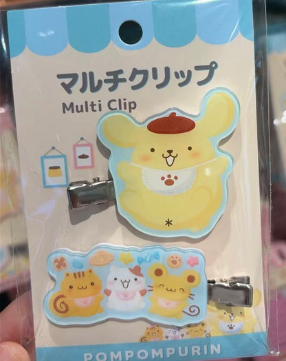 Sanrio｜Pompompurin 30th Anniversary POP UP Sweets Party Hair clip Set